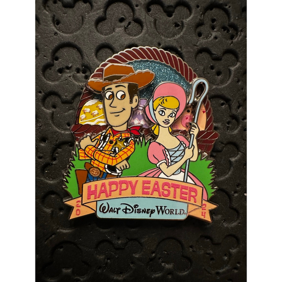 Disney Pin WDW - Woody and Bo Peep - Happy Easter - 2024 - Picture 1 of 2